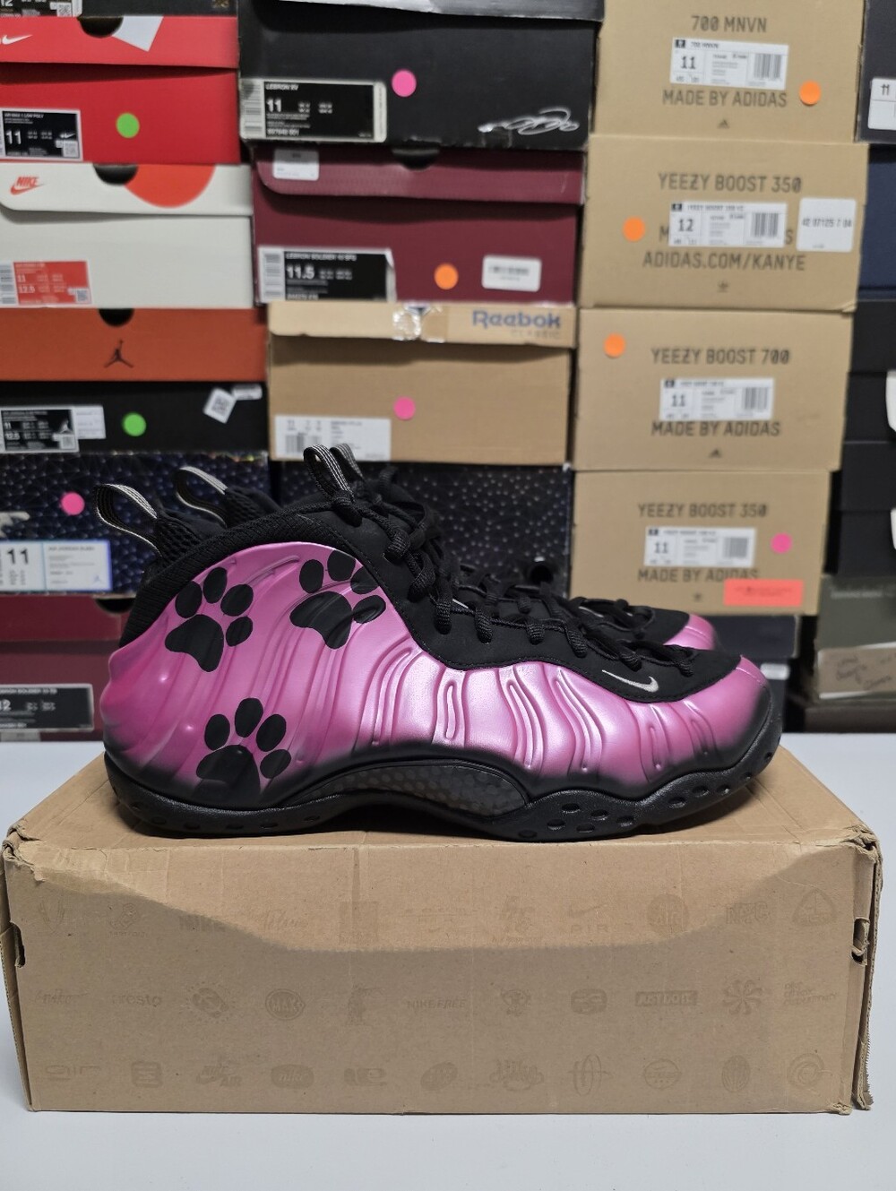 AIR FOAMPOSITE ONE "PEARLIZED PINK-PINK PANTHER" SZ 12